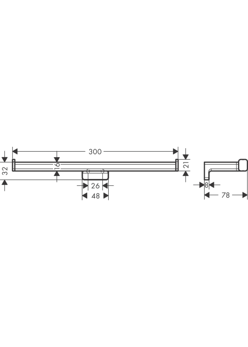 Тримач для запасних рулонів Hansgrohe AddStoris 41748990