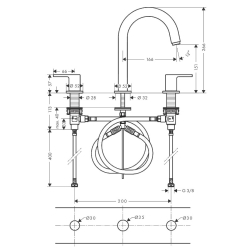 Змішувач для раковини Hansgrohe Vernis Shape 71563000 хром