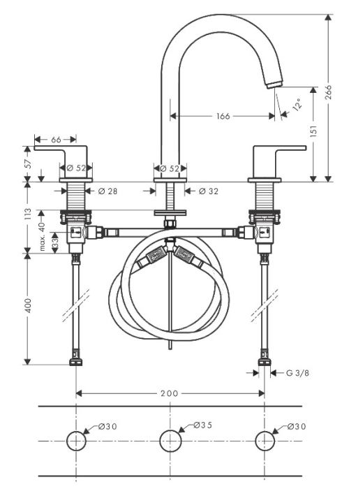 Змішувач для раковини Hansgrohe Vernis Shape 71563000 хром