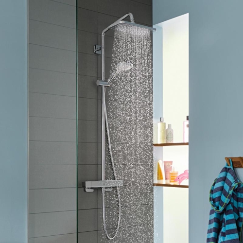 Душова система з термостатом Hansgrohe Croma E Showerpipe 280 1jet EcoSmart 27660000