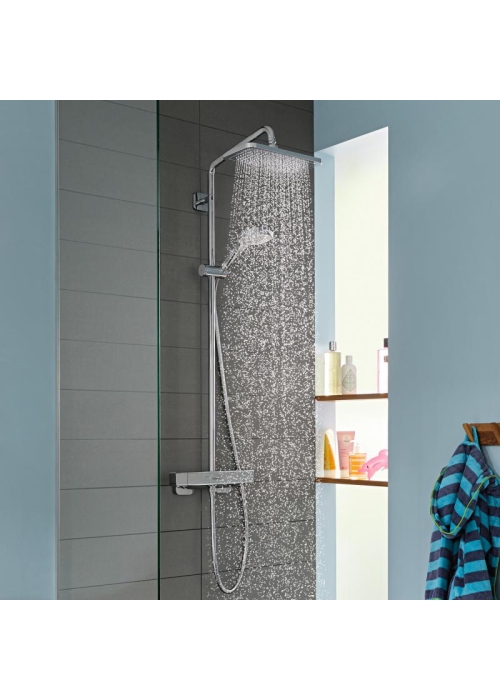 Душова система з термостатом Hansgrohe Croma E Showerpipe 280 1jet EcoSmart 27660000U SHOWROOM