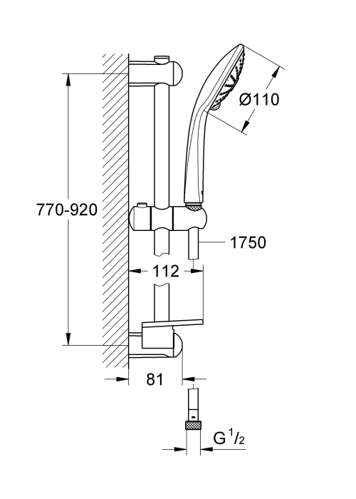 Душовий гарнітур Grohe Euphoria 27226DL1