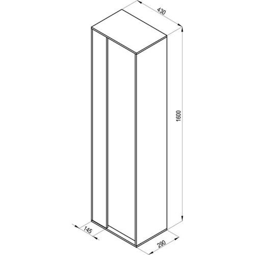 Пенал Ravak Step SB-430 Білий X000001430