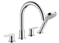 Смеситель на борт ванны Hansgrohe Vernis Shape с душевым гарнитуром 71459000 хром