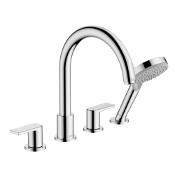 Смеситель на борт ванны Hansgrohe Vernis Shape с душевым гарнитуром 71459000 хром