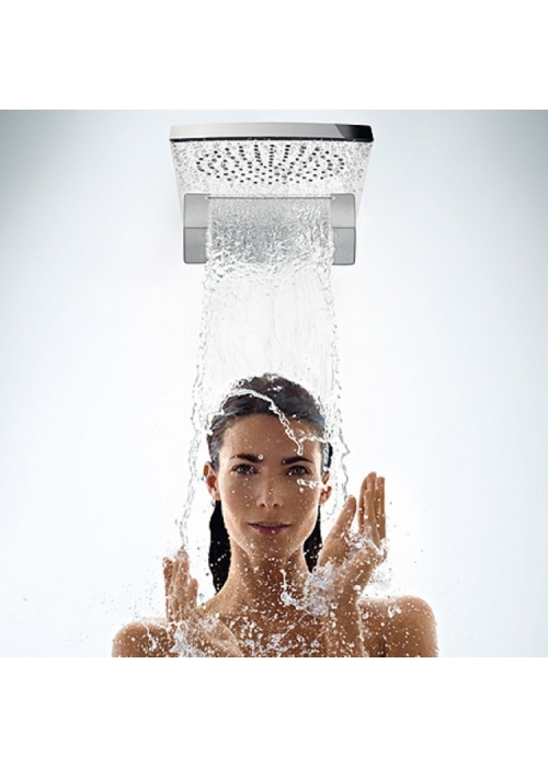 Верхний душ Hansgrohe Raindance Rainfall 180 AIR 2jet, хром/белый 28433400