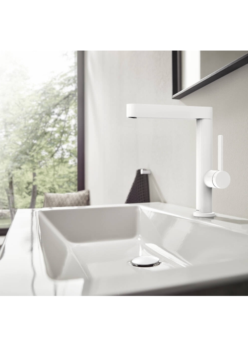 Смеситель Hansgrohe Finoris для раковины, белый матовый 76060700