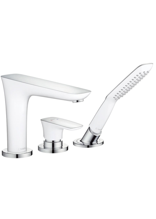 Смеситель на борт ванны Hansgrohe PuraVida хром/белый 15432400