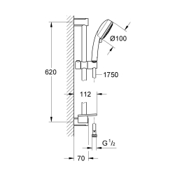 Душовий гарнітур Grohe New Tempesta Cosmopolitan 100 27929002