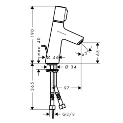 Змішувач для раковини Hansgrohe Talis Select S 72040000