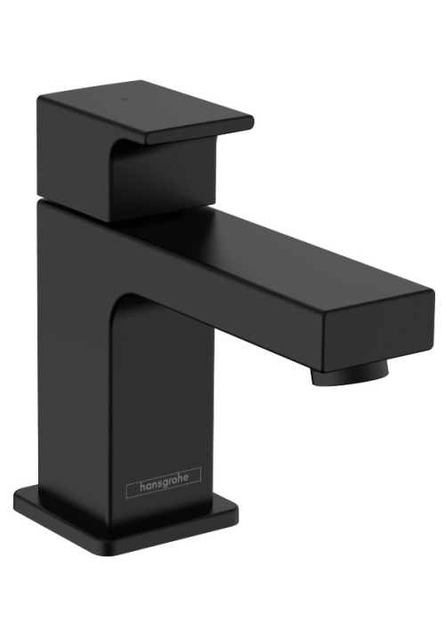 Смеситель для раковины для холодной воды Hansgrohe Vernis Shape 71592670 черный матовый