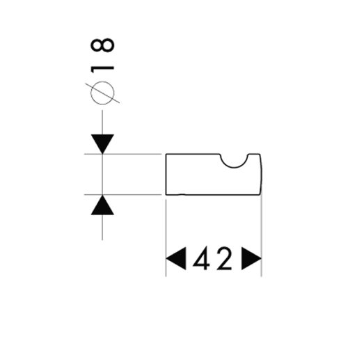 Гачок Hansgrohe Logis 40511000