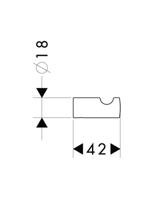 Гачок Hansgrohe Logis 40511000