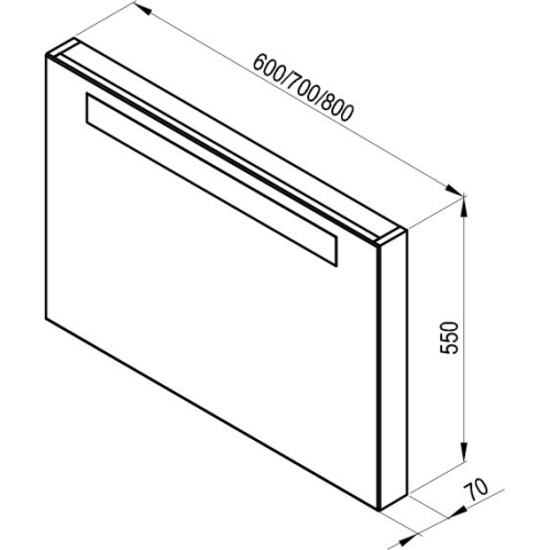 Дзеркало Ravak Classic 600 Капучіно X000000953