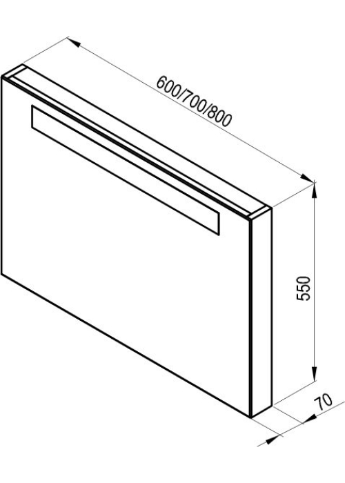 Дзеркало Ravak Classic 600 Капучіно X000000953