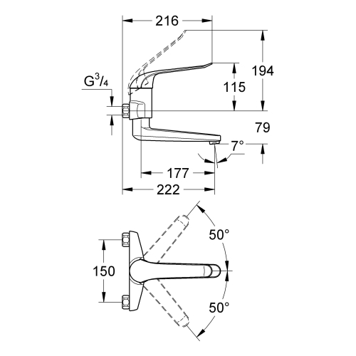 Термостат для ванны Grohe Grohtherm 800 Cosmopolitan 34772000