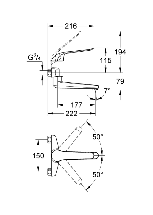 Термостат для ванны Grohe Grohtherm 800 Cosmopolitan 34772000