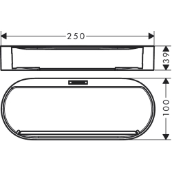 Кошик для зберігання Hansgrohe WallStoris 27913670, чорний