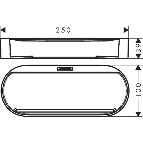 Кошик для зберігання Hansgrohe WallStoris 27913670, чорний