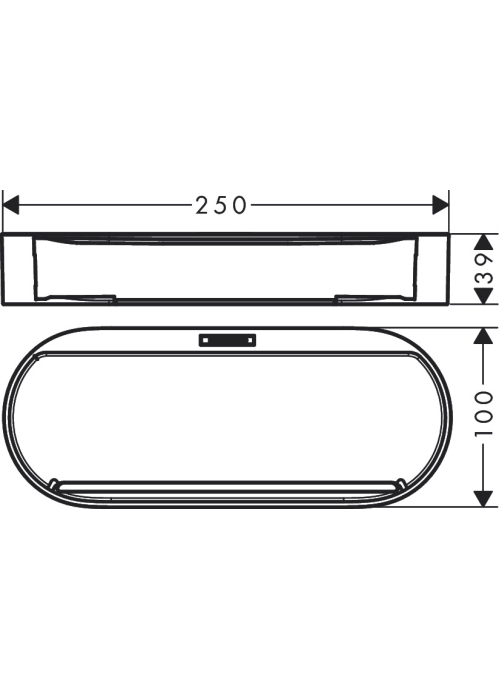 Кошик для зберігання Hansgrohe WallStoris 27913670, чорний