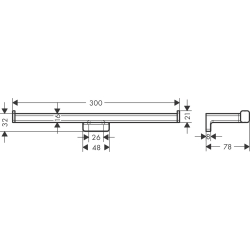 Тримач для запасних рулонів Hansgrohe AddStoris 41748140