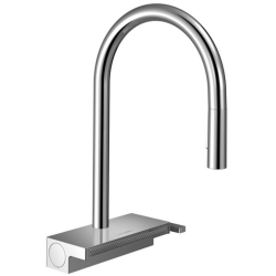 Смеситель для кухни Hansgrohe Aquno Select M81 с выдвижным душем, хром 73831000