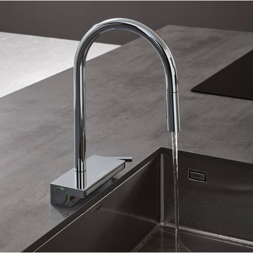 Змішувач для кухні Hansgrohe Aquno Select M81 з висувним душем, хром 73831000