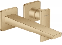 Смеситель для раковины настенный Hansgrohe Metropol Brushed Bronze 32526140