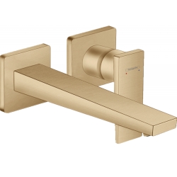 Смеситель для раковины настенный Hansgrohe Metropol Brushed Bronze 32526140