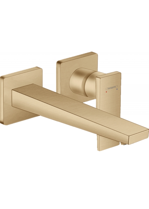 Смеситель для раковины настенный Hansgrohe Metropol Brushed Bronze 32526140