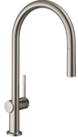 Змішувач Hansgrohe Talis M54 для кухонного миття з висувним душем Sbox Stainless Steel 72803800