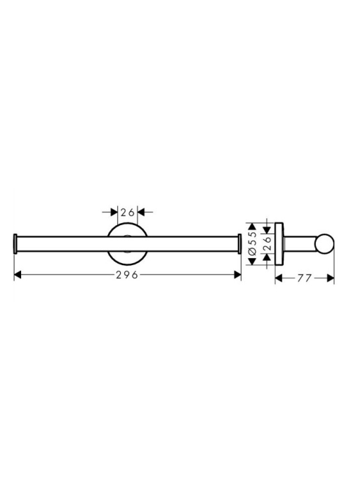 Тримач туалетного паперу Hansgrohe Logis Universal 41717000