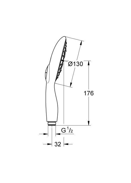 Ручной душ Grohe Power&Soul 27672A00