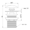 Донний клапан для раковини Lidz (CRM) з переливом (LIDZCRM470000300)