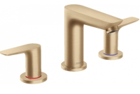 Змішувач для раковини на 3 отвори Hansgrohe Talis E Brushed Bronze 71733140