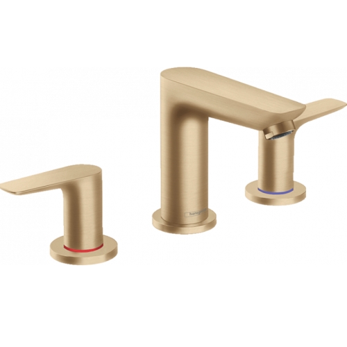 Смеситель для раковины на 3 отверстия Hansgrohe Talis E Brushed Bronze 71733140