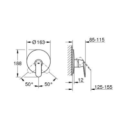 Смеситель для душа Grohe Eurosmart Cosmopolitan 19383000