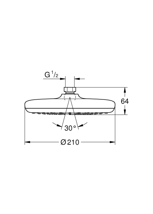 Верхній душ Grohe Tempesta 26408000