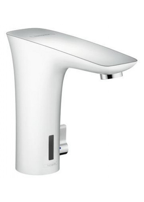 Электронный смеситель для раковины Hansgrohe PuraVida White-Chrome 15170400