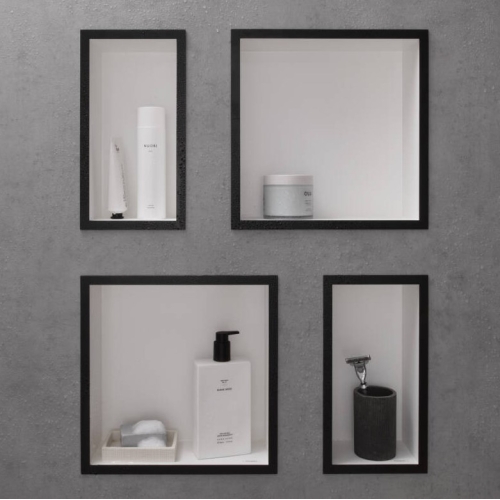 Настінна ніша Hansgrohe XtraStoris Minimalistic з відкритою рамою 30x30x14 см Matt White 56079700