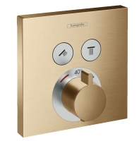 Термостат для душа Hansgrohe ShowerSelect Brushed Bronze 15763140