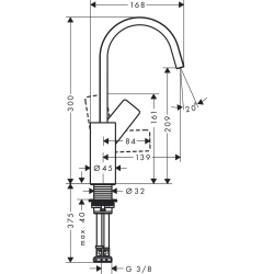 Смеситель Hansgrohe Vivenis для раковины, хром 75032000