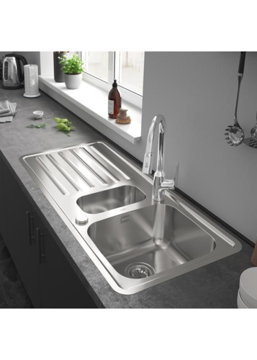 Кухонна мийка Hansgrohe S4113-F540 на стільницю 1075х505 із сифоном automatic 43339800