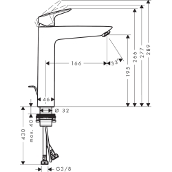 Змішувач для раковини Hansgrohe Logis 71095000