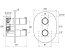 Термостатичний змішувач прихованого монтажу Ravak з перемикачем X070094