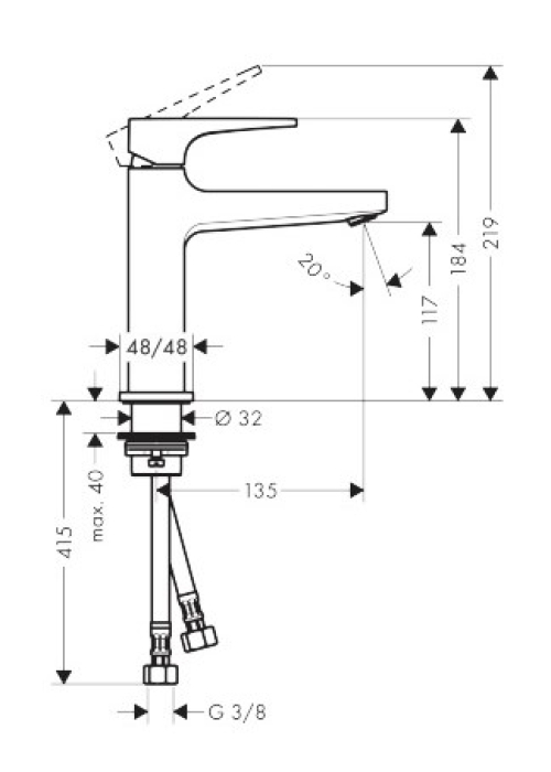 Смеситель для раковины Hansgrohe Metropol CoolStart 32508000