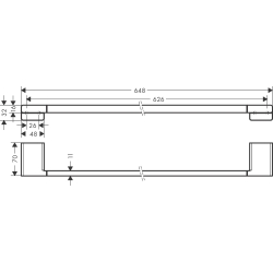 Тримач для банних рушників Hansgrohe AddStoris 41747990