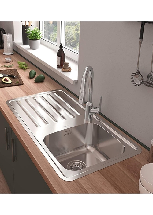 Кухонна мийка Hansgrohe S4111-F340 на стільницю 915х505 із сифоном 43340800