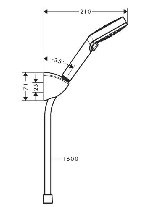 Душовий набір Hansgrohe Vernis Blend EcoSmart 26278000