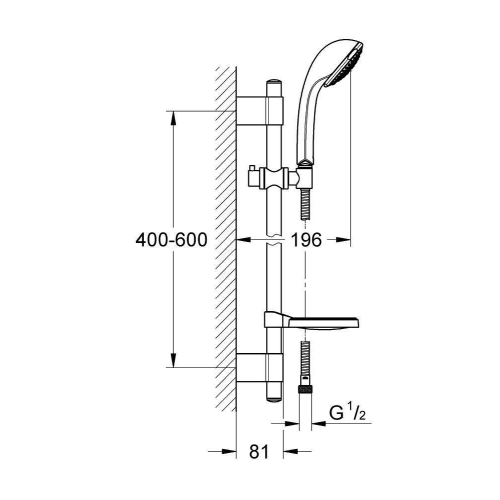 Душовий гарнітур Grohe Relexa 27132001